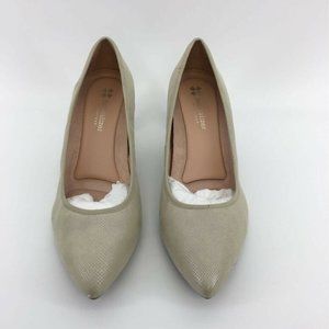 Naturalizer Womens Oath Dress Pumps Metallic Beige